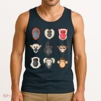 Monkey Chimpanzee Gorilla Spider Monkey Squirrel Monkey Tank Top thumb 3