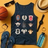 Monkey Chimpanzee Gorilla Spider Monkey Squirrel Monkey Tank Top thumb 4