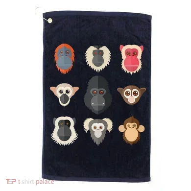 Monkey Chimpanzee Gorilla Spider Monkey Squirrel Monkey Golf Towel