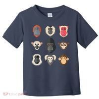 Monkey Chimpanzee Gorilla Spider Monkey Squirrel Monkey Toddler T-Shirt thumb 0