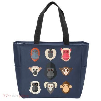 Monkey Chimpanzee Gorilla Spider Monkey Squirrel Monkey Tote Bag