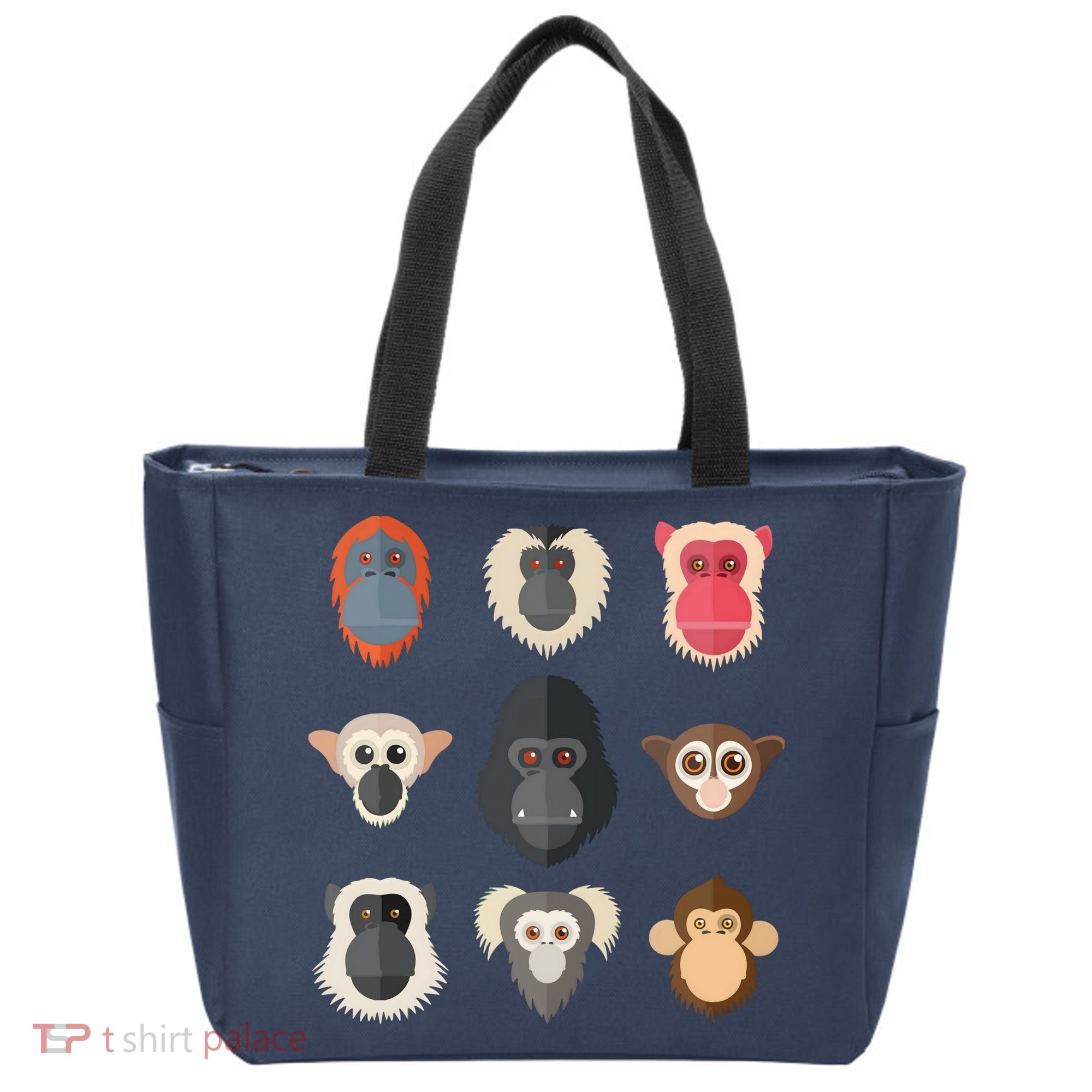 Monkey Chimpanzee Gorilla Spider Monkey Squirrel Monkey Tote Bag