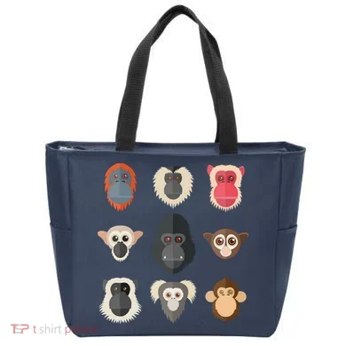 Monkey Chimpanzee Gorilla Spider Monkey Squirrel Monkey Tote Bag