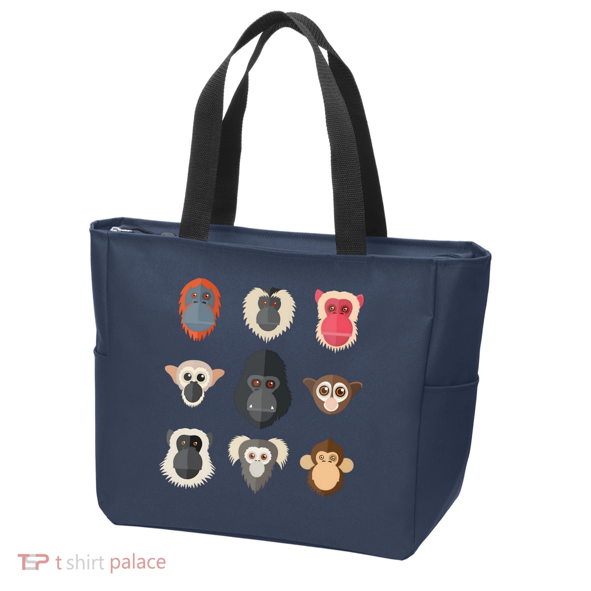 Monkey Chimpanzee Gorilla Spider Monkey Squirrel Monkey Tote Bag