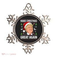 Make Christmas Great Again Funny Trump Ugly Christmas Gift Ornament thumb 0