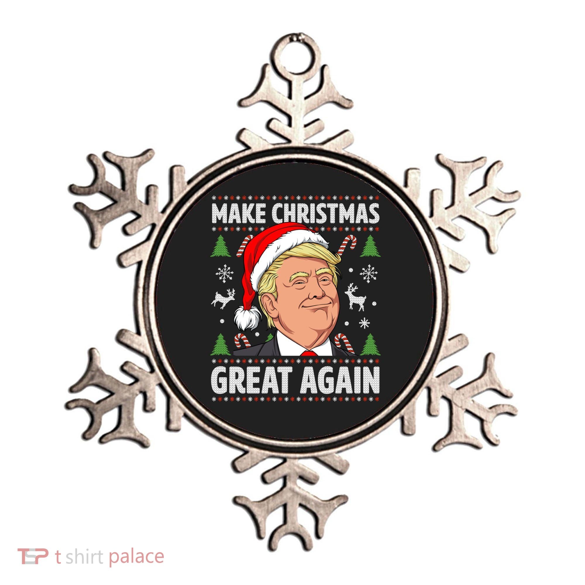 Make Christmas Great Again Funny Trump Ugly Christmas Gift Ornament