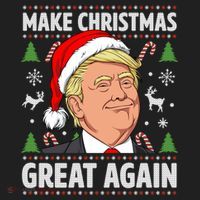 Make Christmas Great Again Funny Trump Ugly Christmas Gift Hat thumb 2