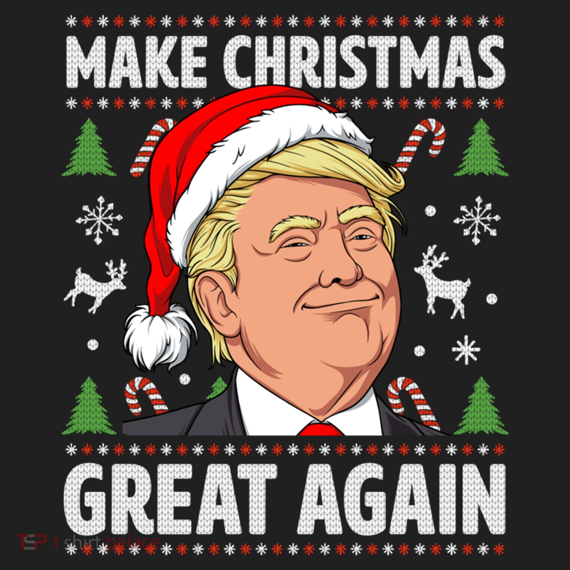 Make Christmas Great Again Funny Trump Ugly Christmas Gift Hat