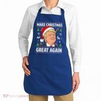 Make Christmas Great Again Funny Trump Ugly Christmas Gift Apron thumb 2