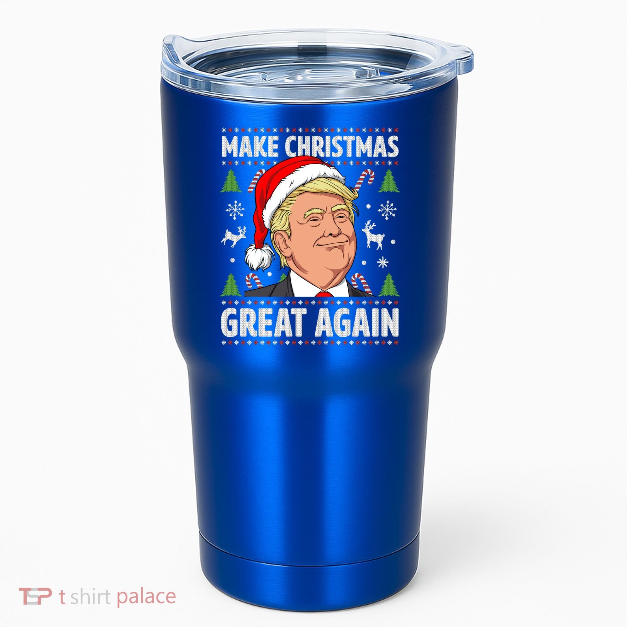 Make Christmas Great Again Funny Trump Ugly Christmas Gift Tumbler