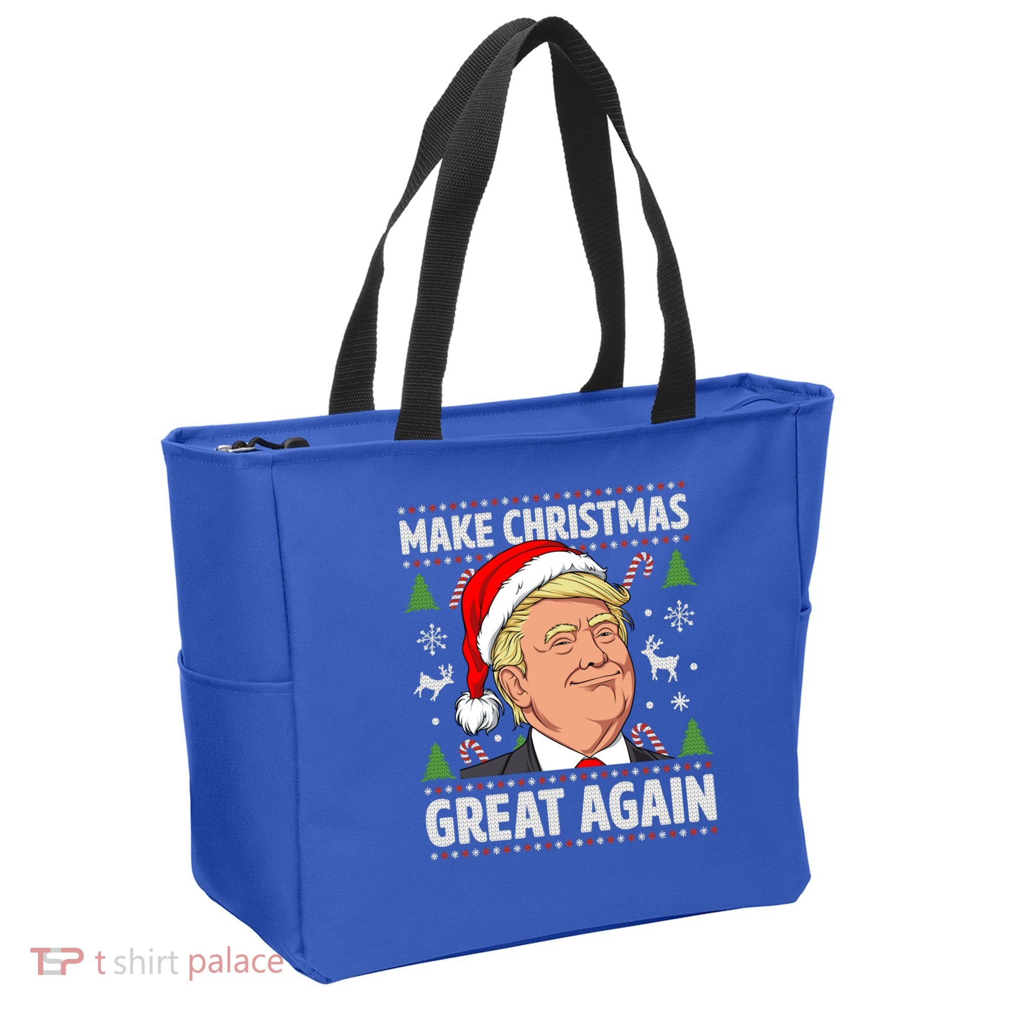 Make Christmas Great Again Funny Trump Ugly Christmas Gift Tote Bag
