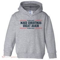 Make Christmas Great Again Funny Xmas Christmas Pajamas Gift Toddler Hoodie thumb 0