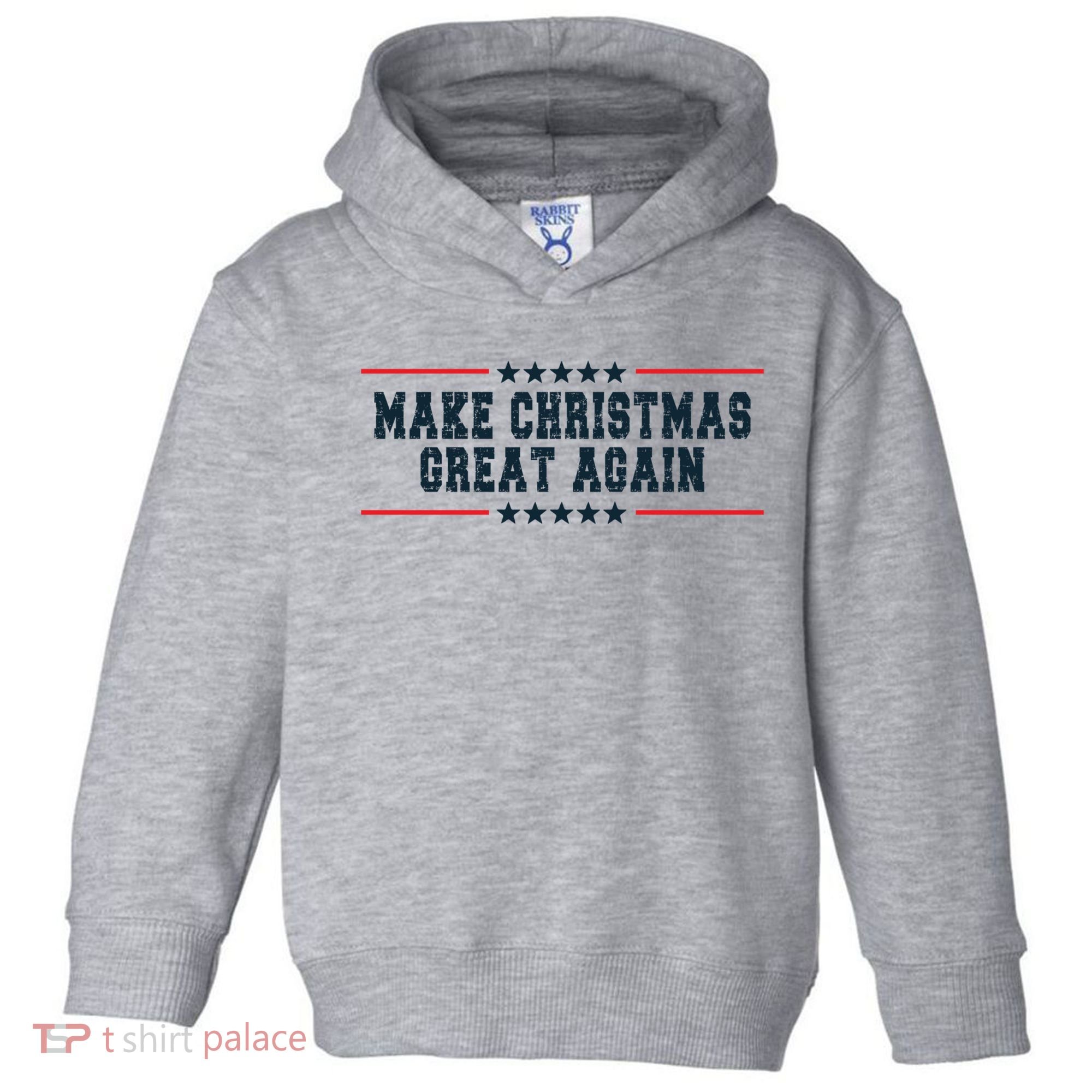 Make Christmas Great Again Funny Xmas Christmas Pajamas Gift Toddler Hoodie