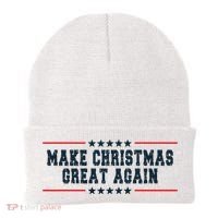 Make Christmas Great Again Funny Xmas Christmas Pajamas Gift Beanie thumb 0