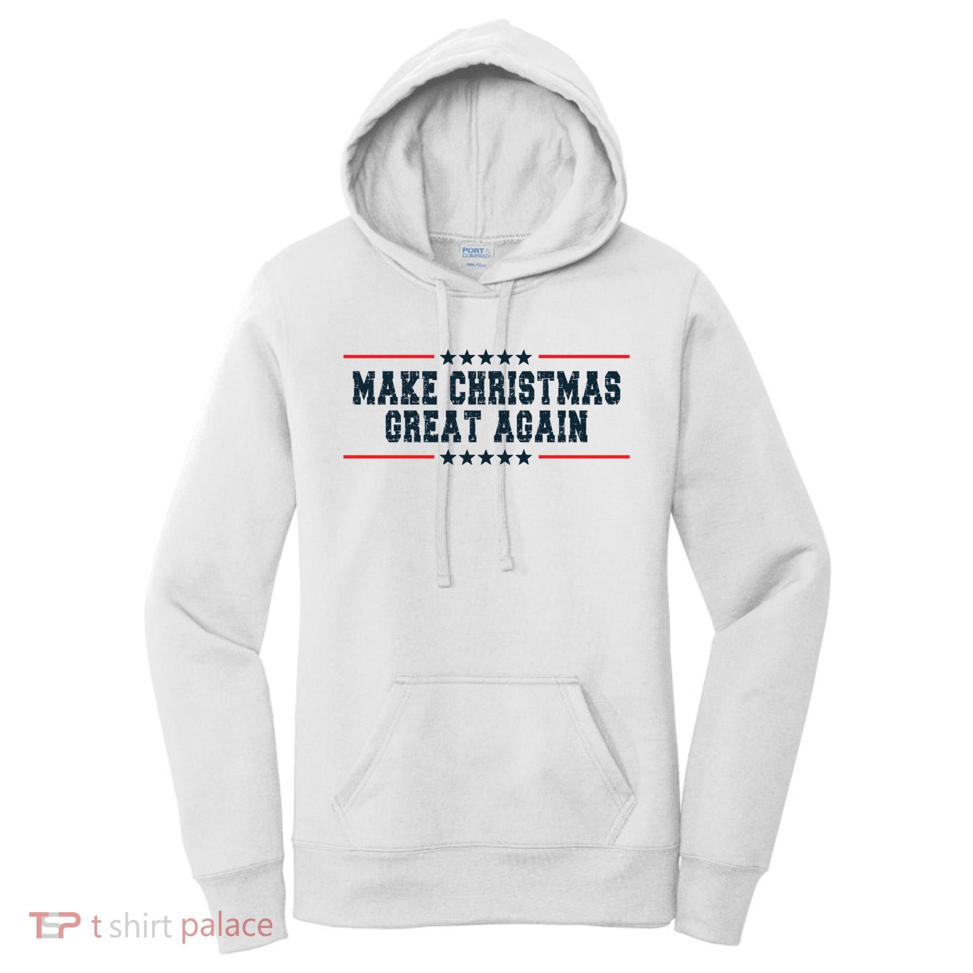 Make Christmas Great Again Funny Xmas Christmas Pajamas Gift Women's Hoodie