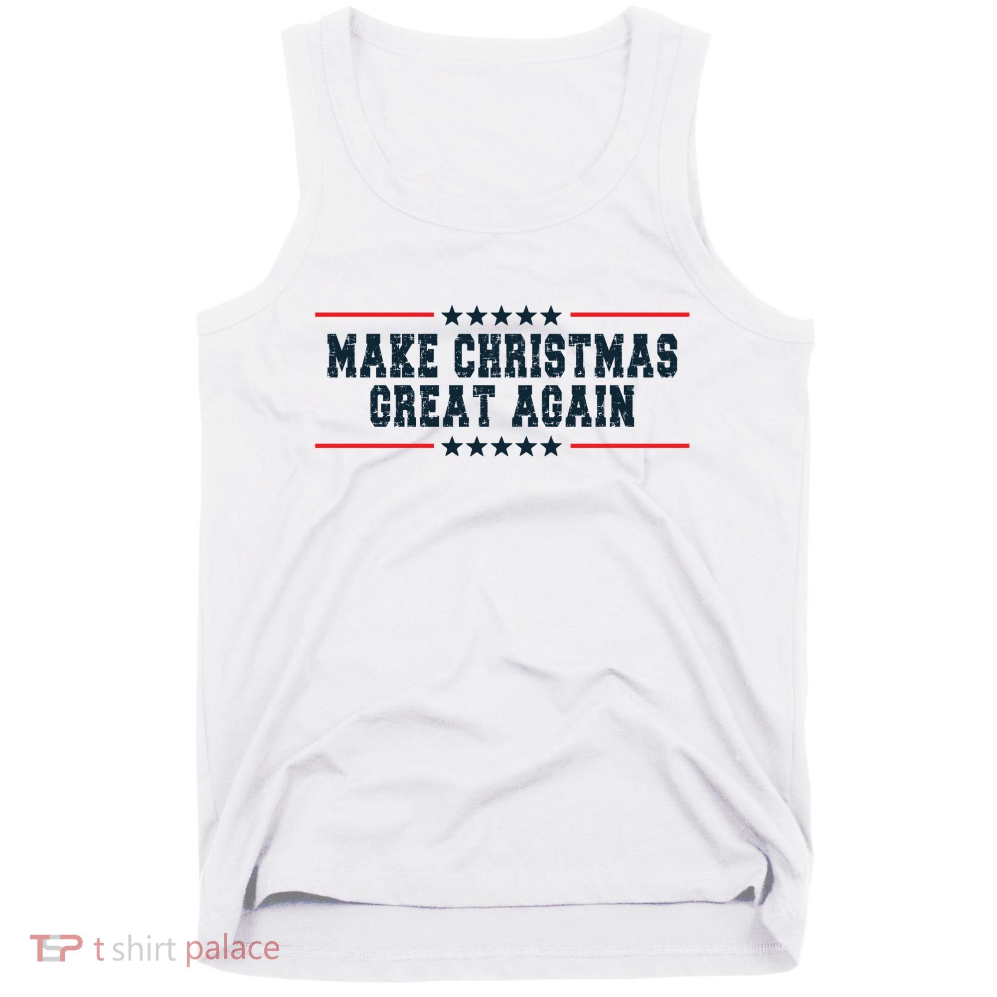 Make Christmas Great Again Funny Xmas Christmas Pajamas Gift Tank Top
