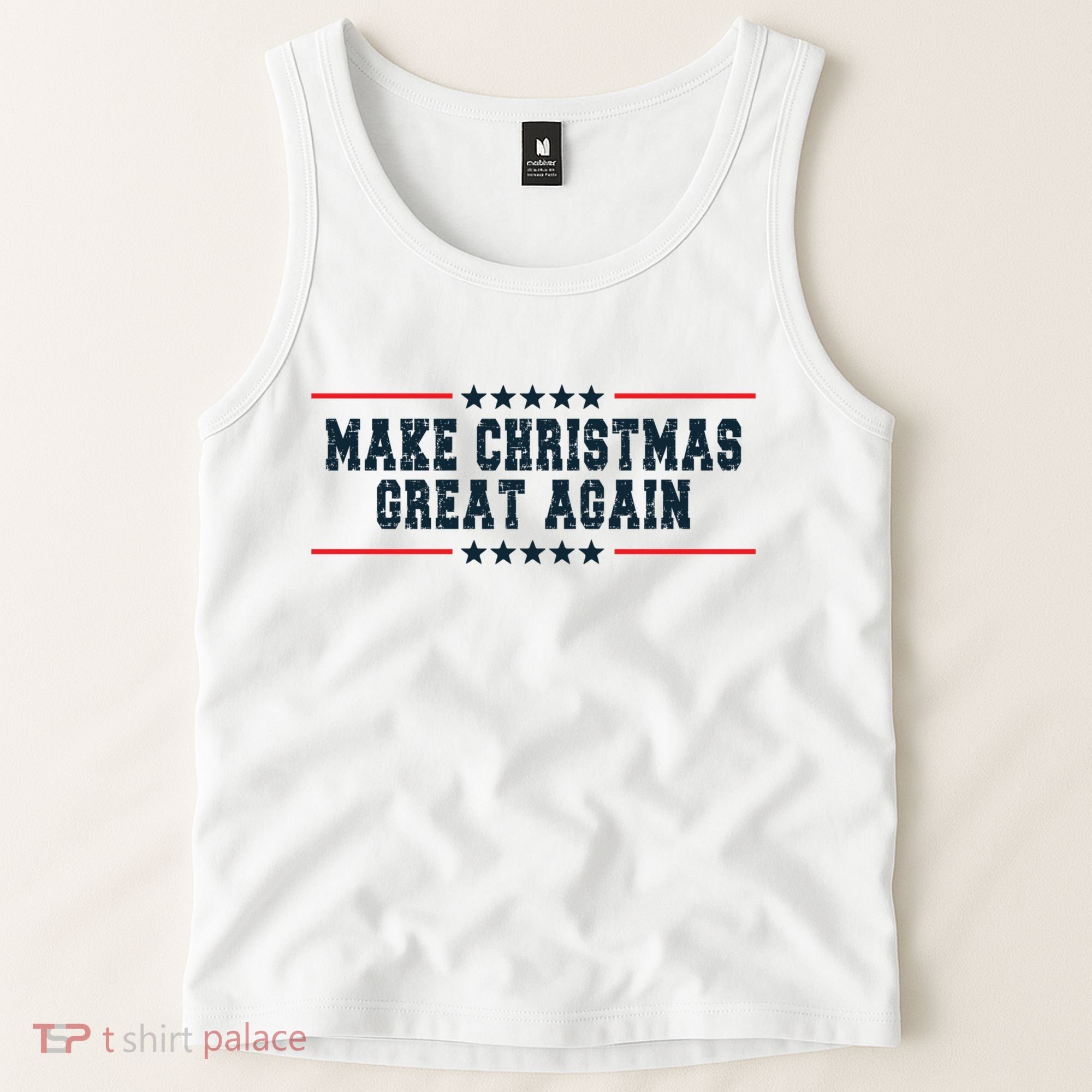 Make Christmas Great Again Funny Xmas Christmas Pajamas Gift Tank Top