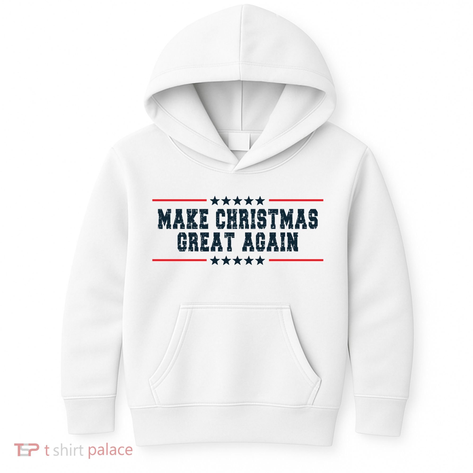 Make Christmas Great Again Funny Xmas Christmas Pajamas Gift Kids Hoodie