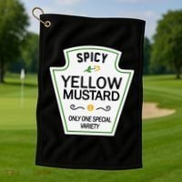 Mustard Condiments Group Halloween Costumes Golf Towel thumb 1