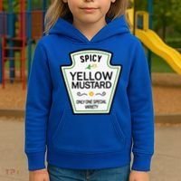 Mustard Condiments Group Halloween Costumes Kids Hoodie thumb 3