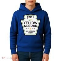 Mustard Condiments Group Halloween Costumes Kids Hoodie thumb 4