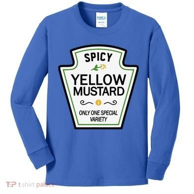 Mustard Condiments Group Halloween Costumes Kids Long Sleeve Shirt