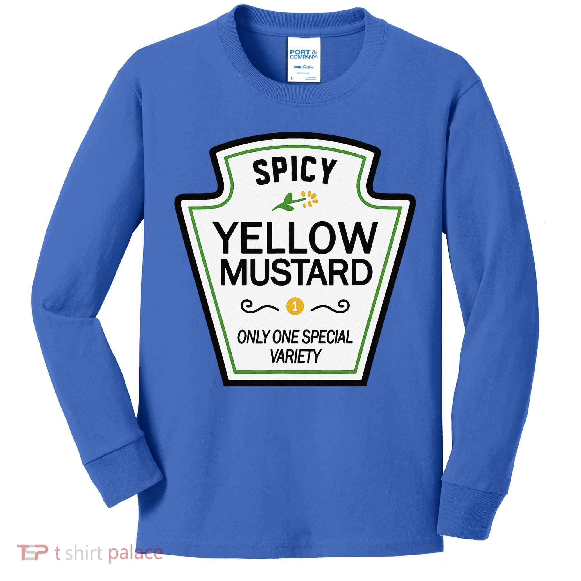 Mustard Condiments Group Halloween Costumes Kids Long Sleeve Shirt