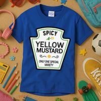 Mustard Condiments Group Halloween Costumes Kids T-Shirt thumb 3