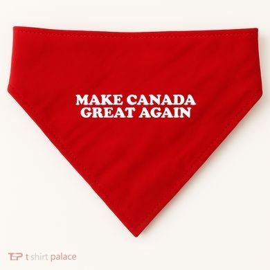 Make Canada Great Again Canada 51st State Funny USA-Made Doggie Bandana