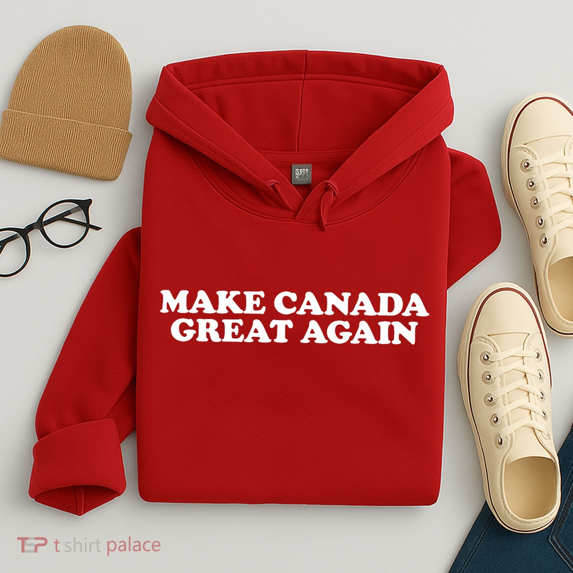 Make Canada Great Again Canada 51st State Funny Hoodie