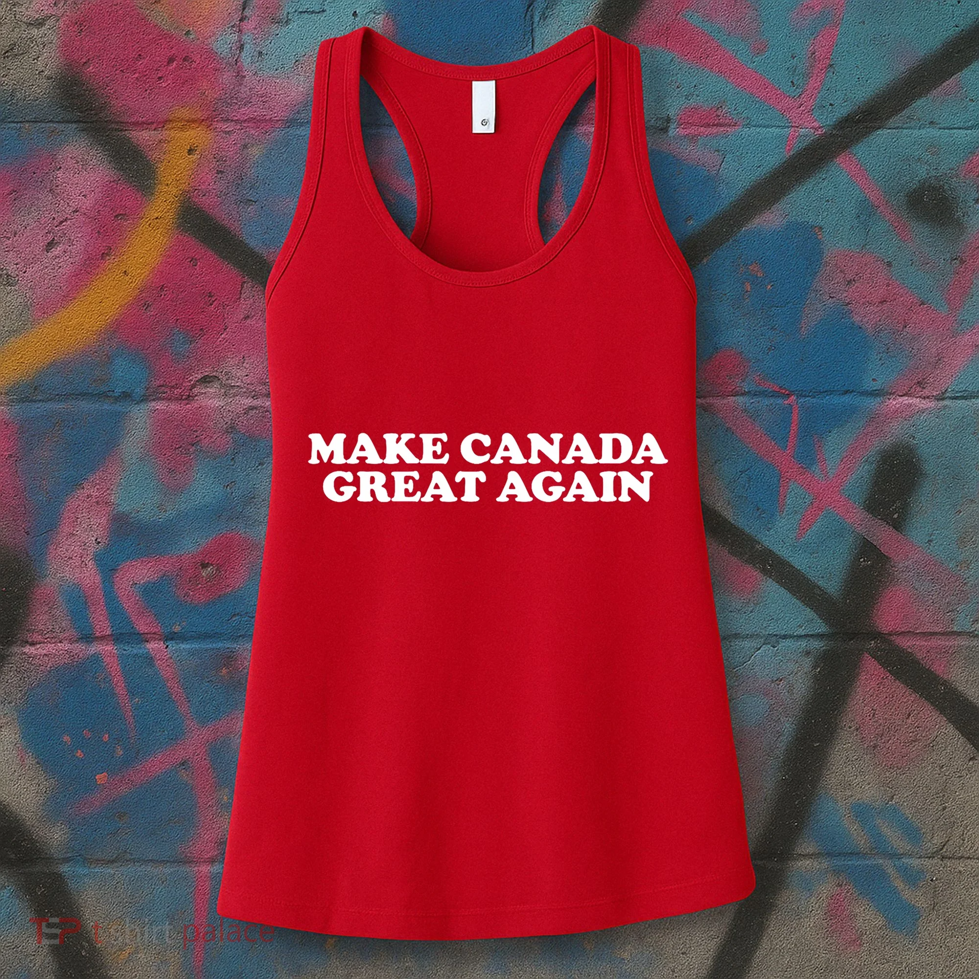 Make Canada Great Again Canada 51st State Funny Women's Tank Top