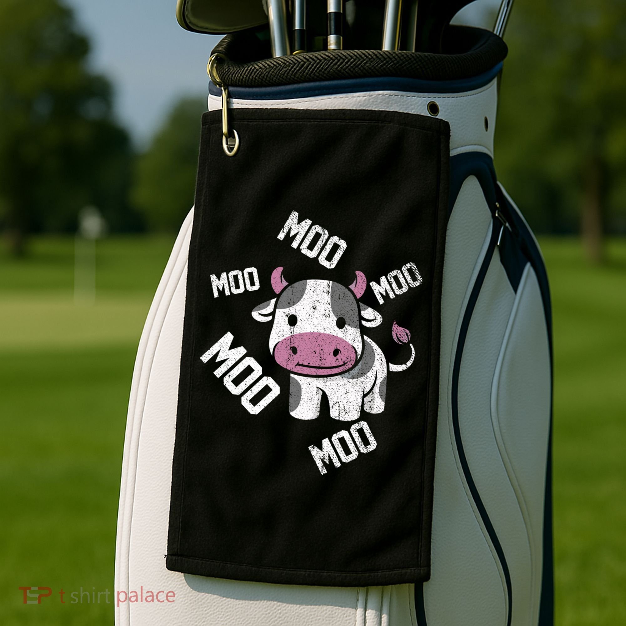 Moo Cow Gift Golf Towel