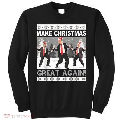 Make Christmas Great Again Trump Dancing Sweatshirt