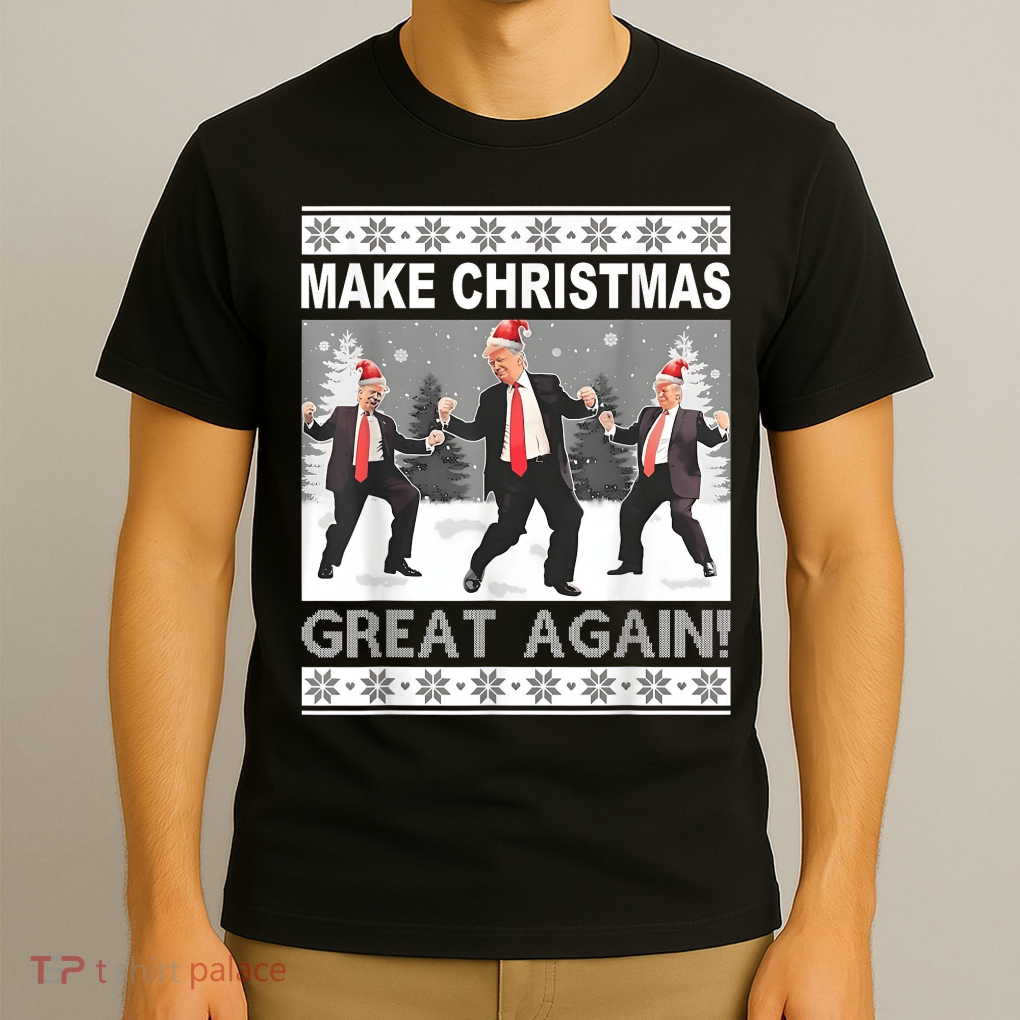 Make Christmas Great Again Trump Dancing T-Shirt