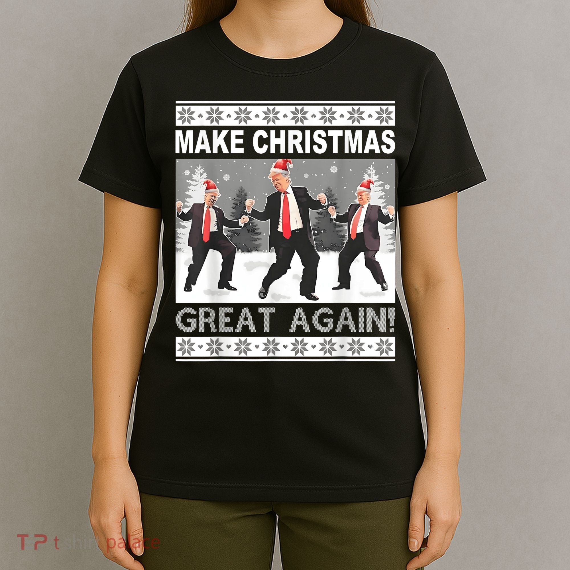 Make Christmas Great Again Trump Dancing T-Shirt
