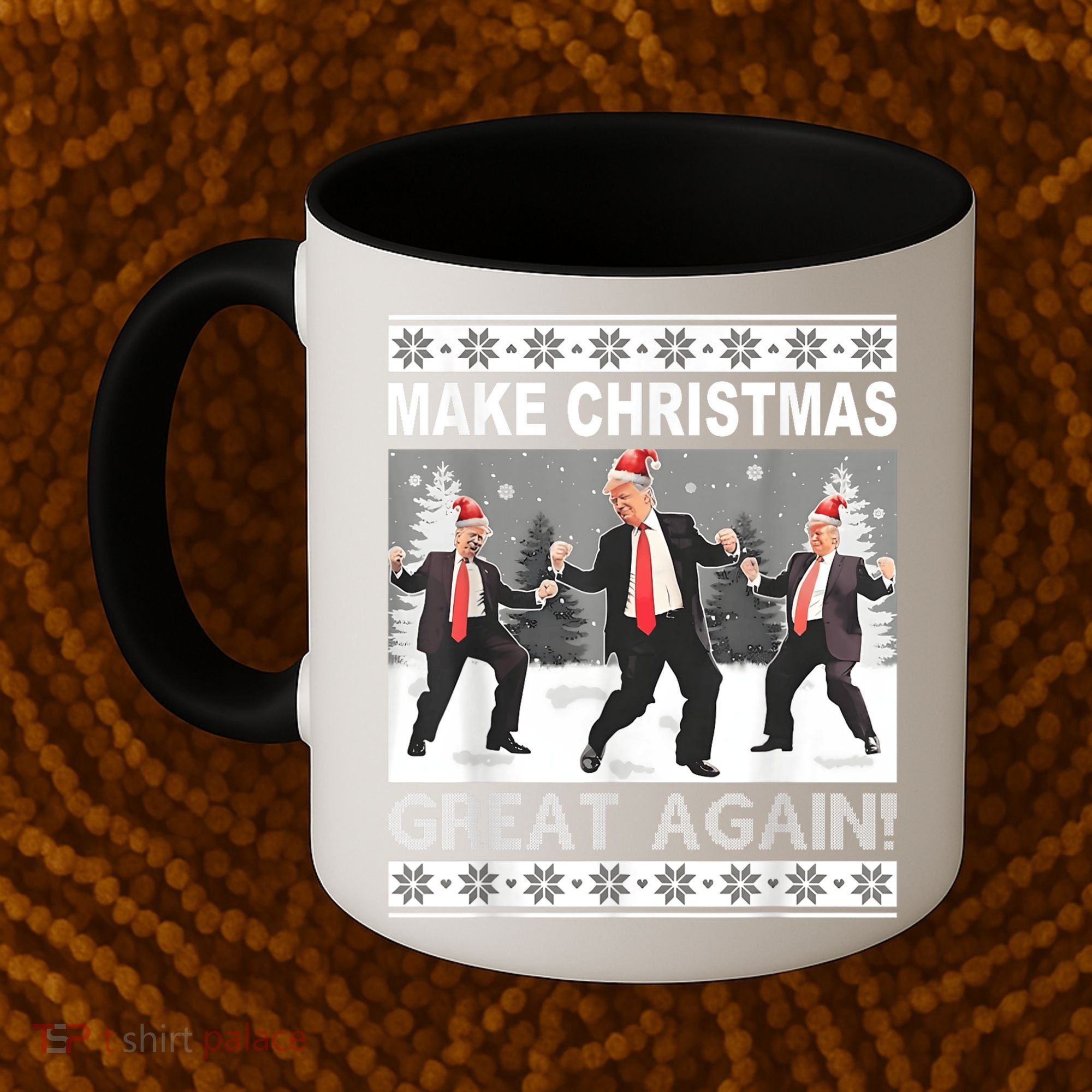 Make Christmas Great Again Trump Dancing Coffee Mug