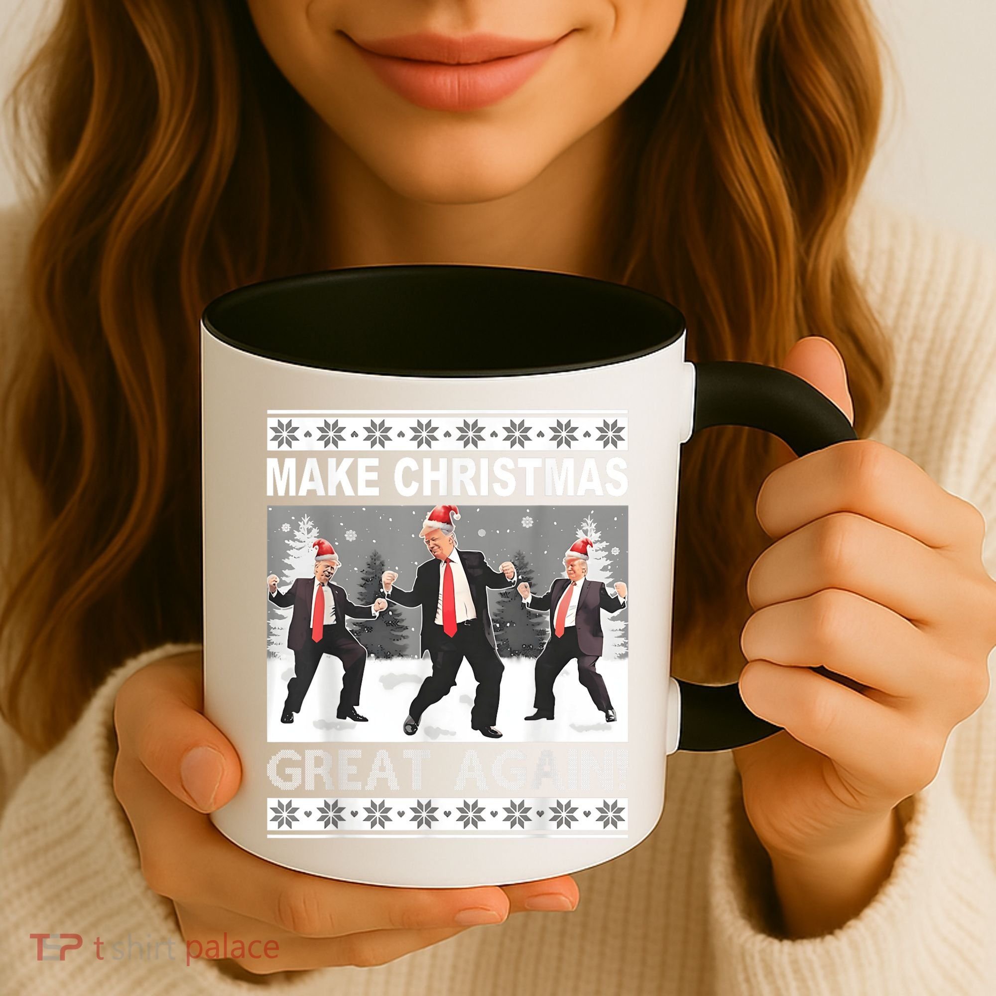 Make Christmas Great Again Trump Dancing Coffee Mug