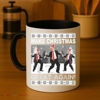 Make Christmas Great Again Trump Dancing Coffee Mug thumb 4
