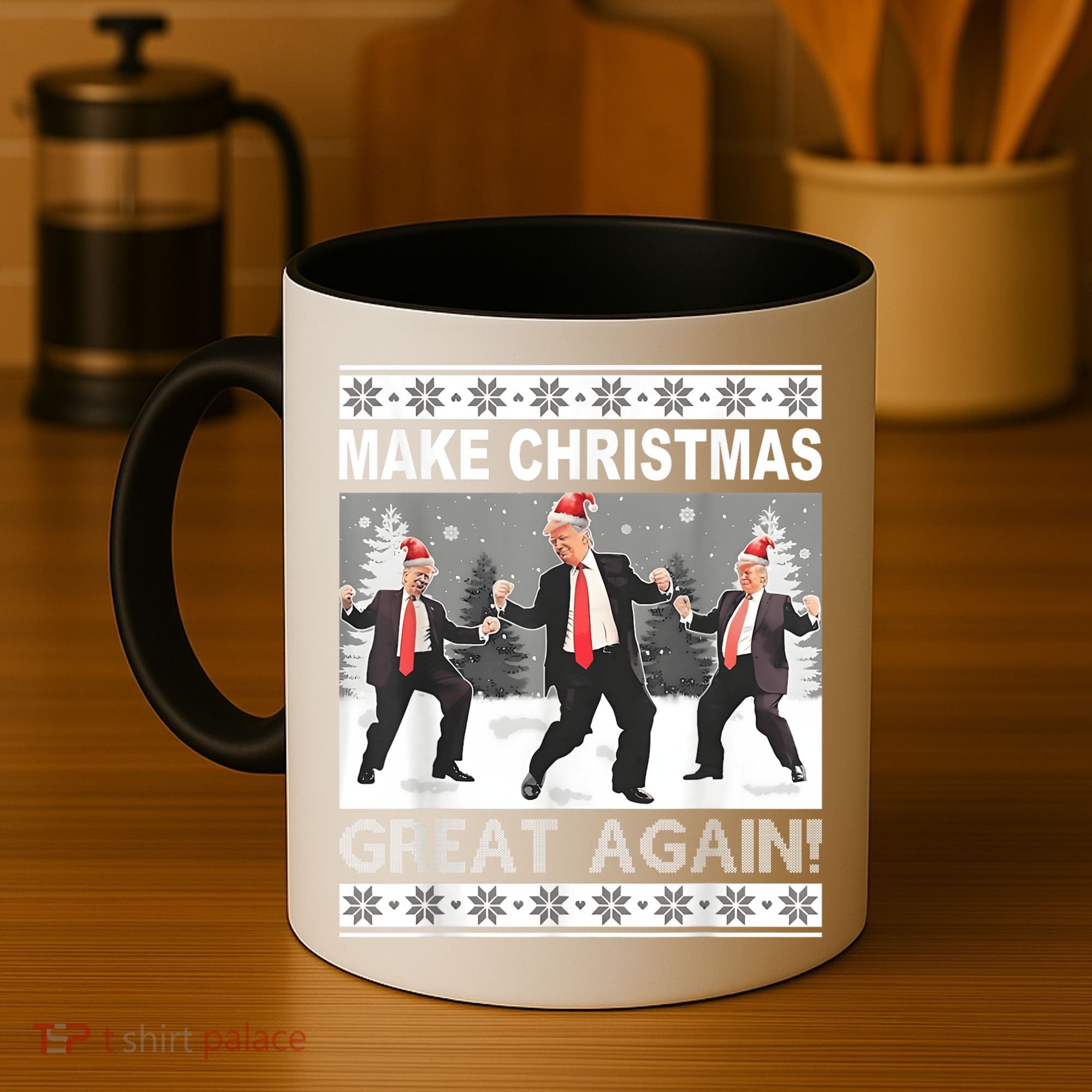 Make Christmas Great Again Trump Dancing Coffee Mug