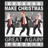 Make Christmas Great Again Trump Dancing Pajama Set thumb 2