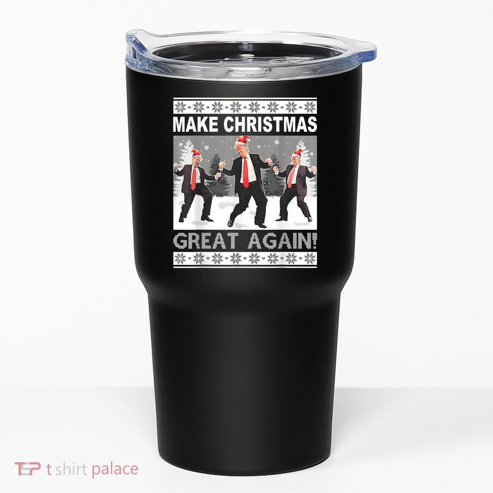 Make Christmas Great Again Trump Dancing Tumbler