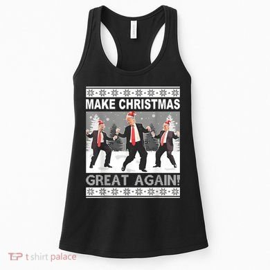 Make Christmas Great Again Trump Dancing Women's Tank Top