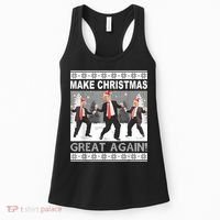 Make Christmas Great Again Trump Dancing Women's Tank Top thumb 0