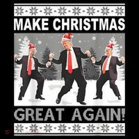 Make Christmas Great Again Trump Dancing Women's Tank Top thumb 5