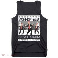 Make Christmas Great Again Trump Dancing Tank Top thumb 0