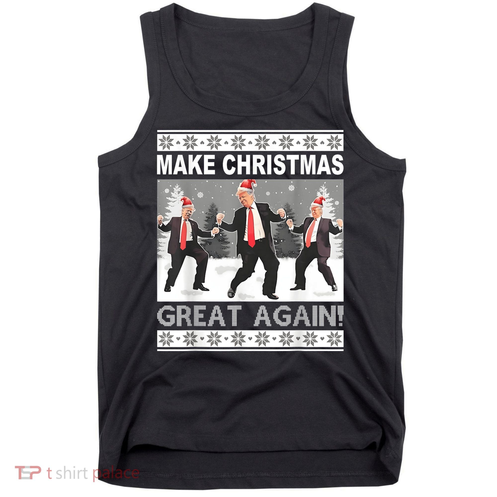Make Christmas Great Again Trump Dancing Tank Top