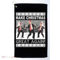 Make Christmas Great Again Trump Dancing Golf Towel thumb 0