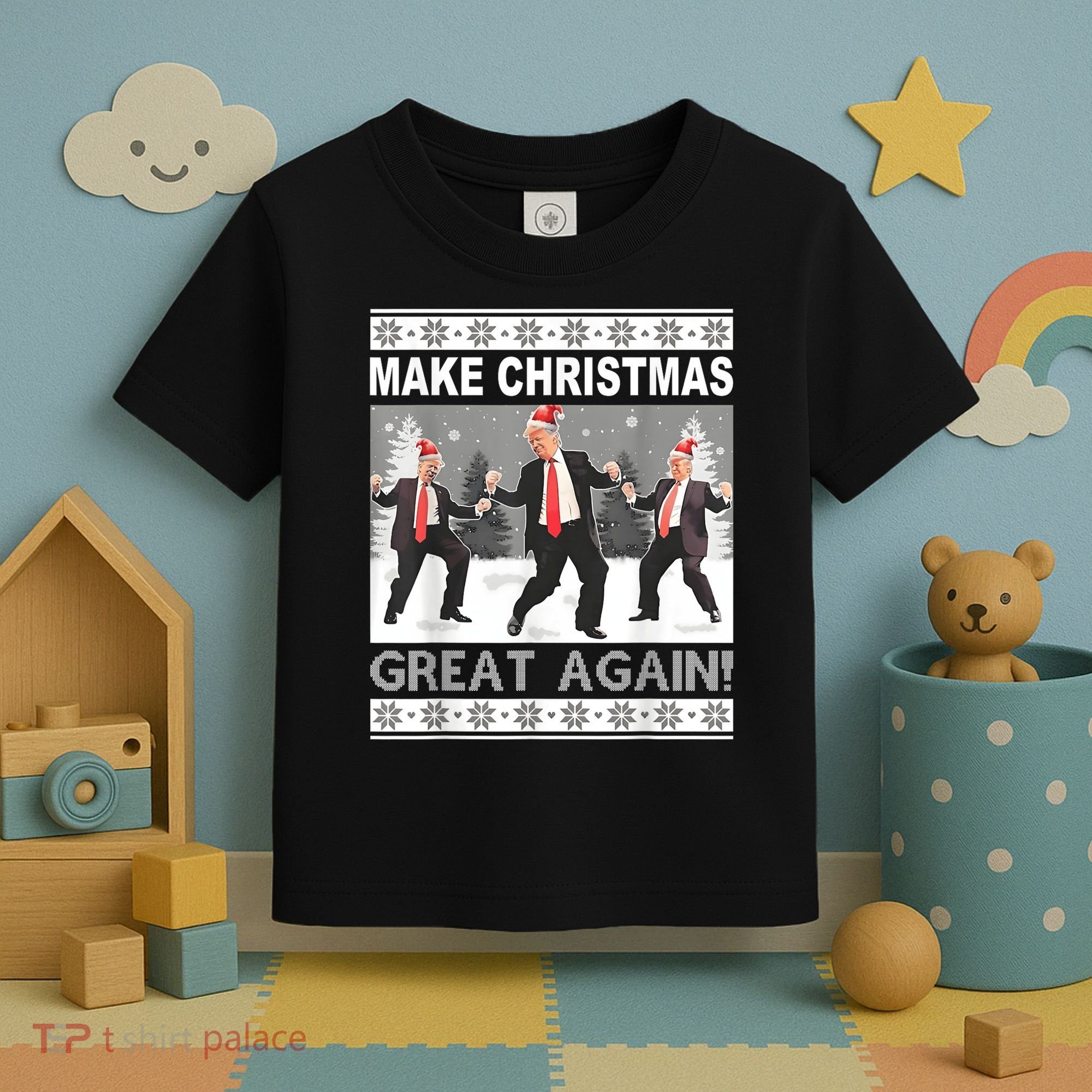 Make Christmas Great Again Trump Dancing Toddler T-Shirt