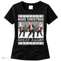 Make Christmas Great Again Trump Dancing Women's T-Shirt thumb 0