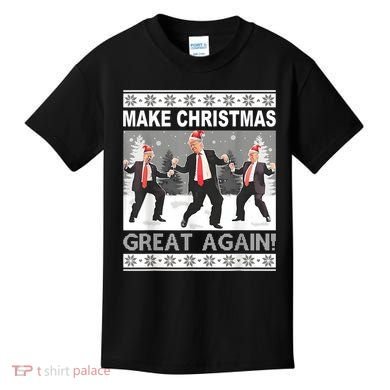 Make Christmas Great Again Trump Dancing Kids T-Shirt